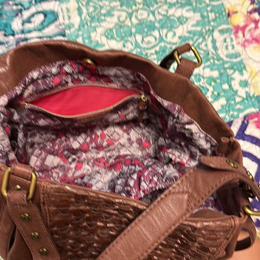Brown leather bag    - Picture 12 of 14